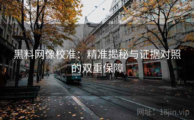 黑料网像校准：精准揭秘与证据对照的双重保障