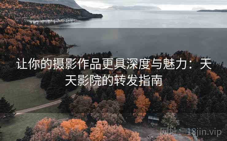 让你的摄影作品更具深度与魅力：天天影院的转发指南